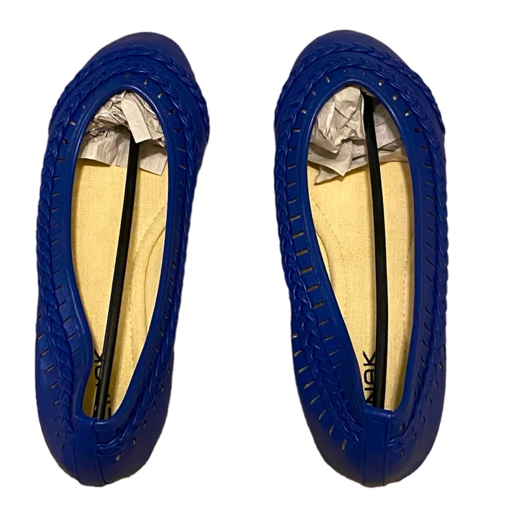 Women’s Cinak Blue Braid Design Flats Size 8,10